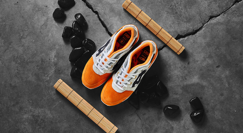 Afew x Beams x Asics Gel Lyte 3 Orange Koi 1191A119 800 Grailify